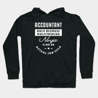 Accountant - Ninja is not an actual job title Hoodie